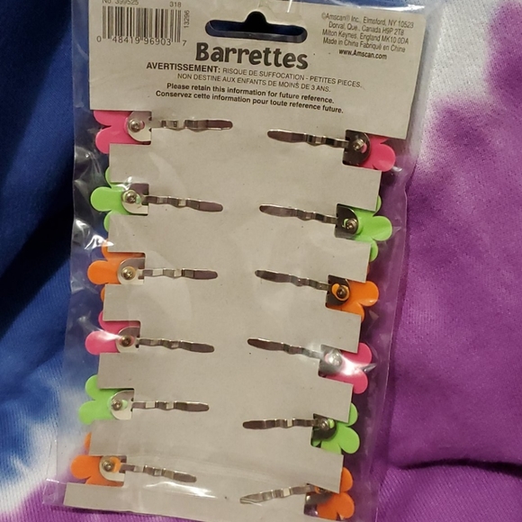 Flower power barrette clips - Picture 2 of 3